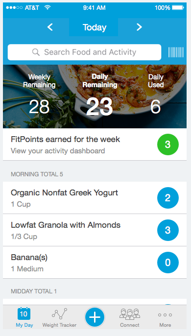 Weight Watchers Mobile app